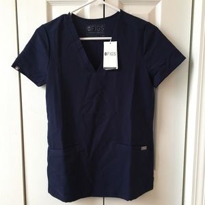 Figs navy scrub top XXS